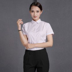 女士V領商務襯衣 優質女士商務襯衣 JL-CY454