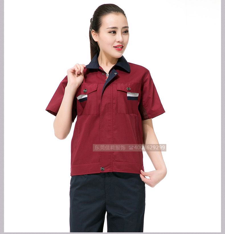 機(jī)械加工作服夏季套裝效果展示01 機(jī)械加工作服夏季套裝效果展示01