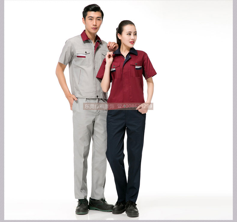 機(jī)械加工作服夏季套裝效果展示05 機(jī)械加工作服夏季套裝效果展示05